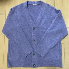 GU 紫色ボタン付きカーディガン L