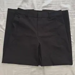 ジャージーバレルレッグパンツ ブラック ZL