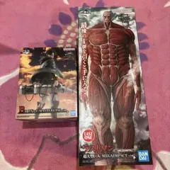 進撃の巨人　一番くじ　B リヴァイ　ラストワン　超大型巨人
