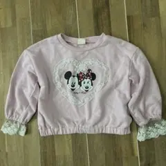 ⭐︎ミッキー ミニー フリル付きスウェット⭐︎ 100cmのサムネイル