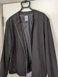 【美品】ブラック ジップアップ ジャンパー Lサイズのサムネイル