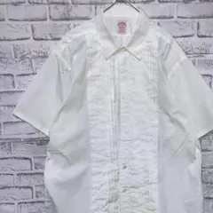 ブルックスブラザーズ半袖ドレスシャツ！ホワイト　XL 0723のサムネイル