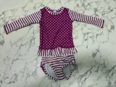 RuffleButts 長袖ラッシュガード 水着 2T