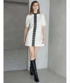 【タグ付き】新品 2024年 レースミニワンピ 白 M MERCURYDUO