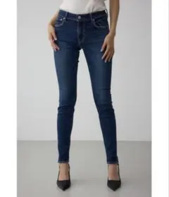 AZUL by MOUSSY スキニーデニム XXS ダークブルー