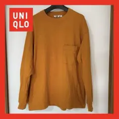 【定番】UNIQLO U クルーネックT オレンジ M