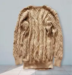 日本製 GREGORY Poé ウール100 ケーブルニット 美品 レトロ 秋冬