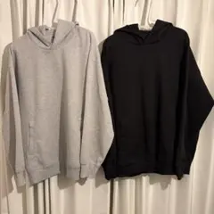 UNIQLO C ユニクロ スウェットオーバーサイズプルパーカ 2着セット