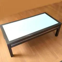 センターテーブル ガラス天板 引き出し