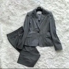 GREEN LABEL RELAXING スーツ ストライプ グレー