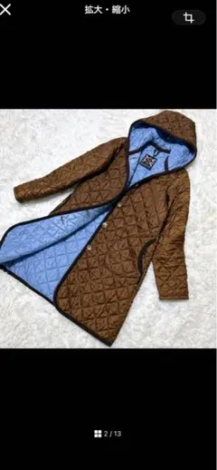 LAVENHAM キルティングコート M ロングコート ラベンハム 中綿