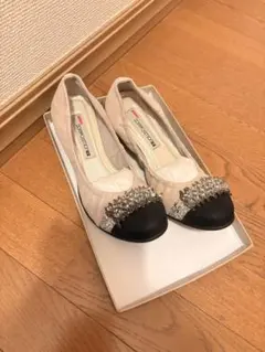 COMPOSITION9 ビジュー パンプス ベージュ