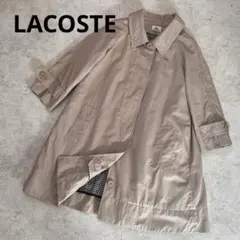 LACOSTEライナー付きトレンチコートコート42 XL ベージュ　ワニロゴ刺繍