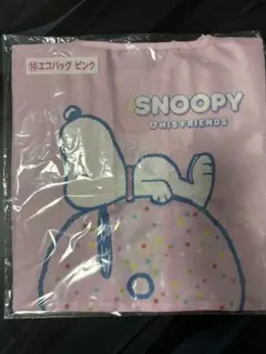 SNOOPY エコバッグ ピンク 大きめ