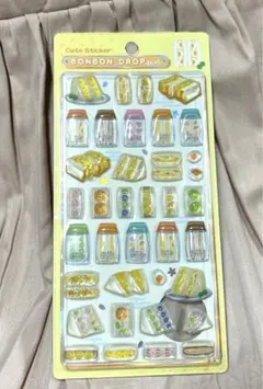 ボンボンドロップシール　和柄　たまごサンド　シール帳　平成　ぷっくり