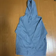 無印良品 パーカー Lサイズ ブルー プルオーバー シンプル