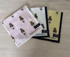 なぎさ様専用3枚新品 ポロラルフローレン ハンカチ 綿100% ポロベア 総柄のサムネイル