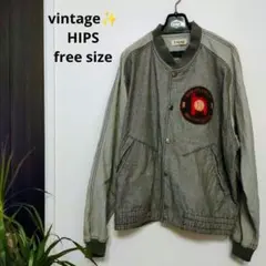 ♥vintage HIPS ヒップス スタジャン スタジアムジャンパー 野球刺繍