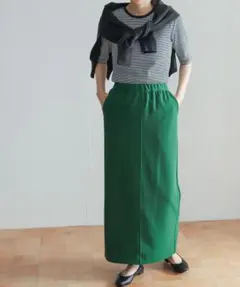 アーバンリサーチドアーズ　ストレッチタイトスカート　グリーン　S size