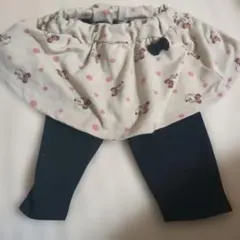 80ミニーマウス スカート付きレギンス ディズニー