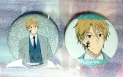 夏目友人帳 原画展缶バッジ☆ニャンコ先生&夏目貴志&名取周一 - メルカリ