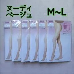 ストッキング アツギ アスティーグ 耐 ヌーディベージュ M~L 6足