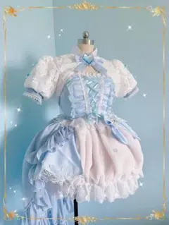 アイドル、コンカフェ、生誕祭、コスプレ、地下アイドル、ロリータ衣装　ブルー