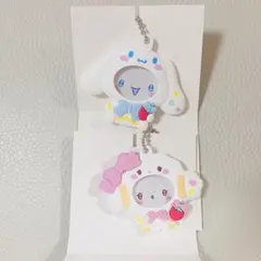 サンリオ いちご新聞50周年 フォトバッジ付きマスコット こぎみゅん シナモン