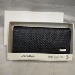 【新品未使用】Calvin Klein 本革 長財布 RFID保護/ブラックのサムネイル