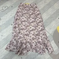 花柄　マーメイドスカートのサムネイル