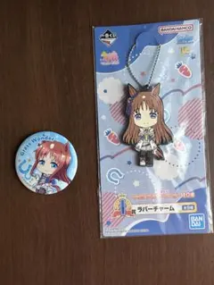 ウマ娘 グラスワンダー 缶バッジ キーホルダーセット