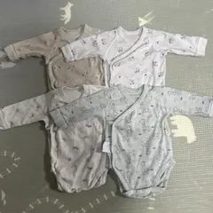 UNIQLO 長袖ロンパース 70 4枚セット