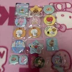 BTS TinyTan BT21 缶バッジコンプリートセット - メルカリ