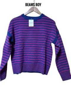未使用BEAMS BOY 7ゲージボーダーセーター