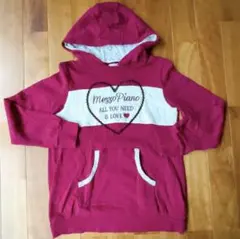 週末限定＊メゾピアノ＊パーカー＊160＊バーガンディー色＊レース＊