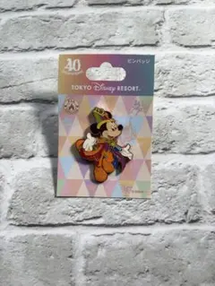 ディズニーリゾート40周年　ミッキー　ピンバッジ