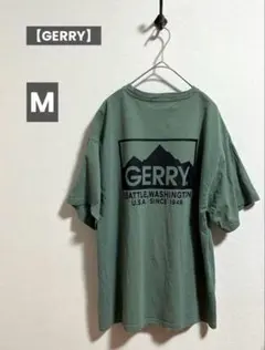 【GERRY】ジェリー メンズ Tシャツ M バックプリント カーキのサムネイル
