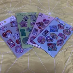 ウォーターシール４枚セット　セリアseria