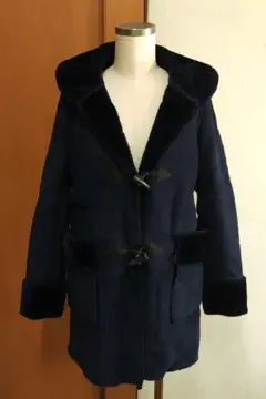 sevendayssunday ムートン　ダッフルコート 　紺　ネイビー　M
