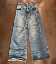 MOUSSY ワイドレッグデニム サイズ2