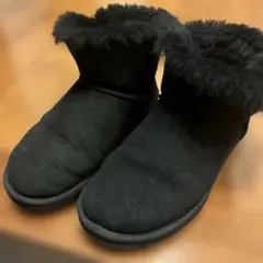 UGG ムートンブーツ クリスタルボタン ブラック