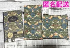 ウィリアムモリス　メガネケース　スクエアフラットポーチ　スケジュール帳
