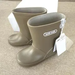 プティマイン　レインブーツ　モカ　15cm