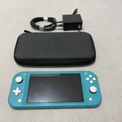【値下げ】Nintendo Switch lite ターコイズ 充電器ケース付き