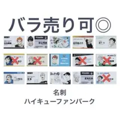 ハイキュー ファンパーク 名刺カード コレクション