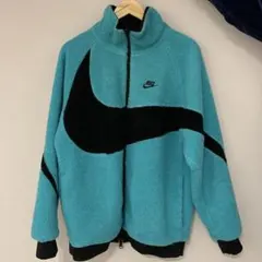 Nike リバーシブルボアジャケット M ターコイズブルー