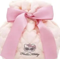 環球影城限定 Hello Kitty 心形絎縫束口袋