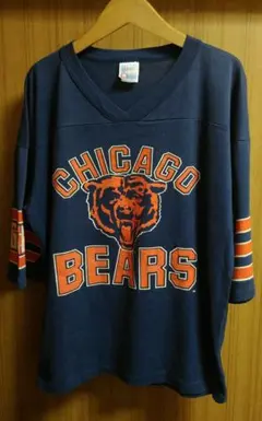 USA製 ビンテージ CHICAGO BEARS ゲームTシャツ NFLサイズLのサムネイル