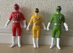 烈車戦隊トッキュウジャー　ソフビ　1号＆3号＆4号