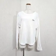 チャオパニックティピー 長袖Tシャツ ロンT（ONE）ホワイト 刺繍ロゴ